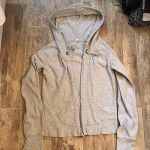 Grey Zip Up Hoodie- Old Navy